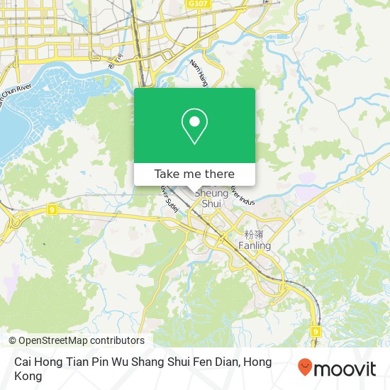 Cai Hong Tian Pin Wu Shang Shui Fen Dian, Ma Hui Dao 154 map