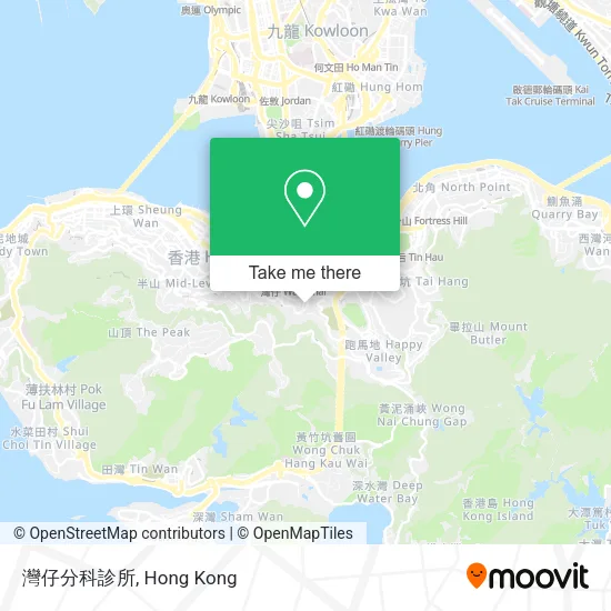 灣仔分科診所 map