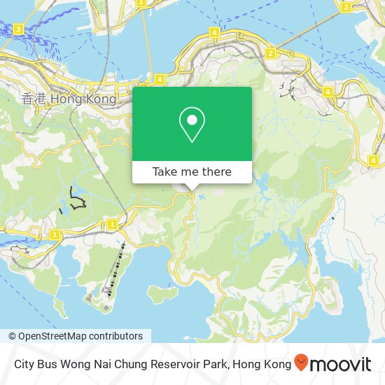 City Bus Wong Nai Chung Reservoir Park map