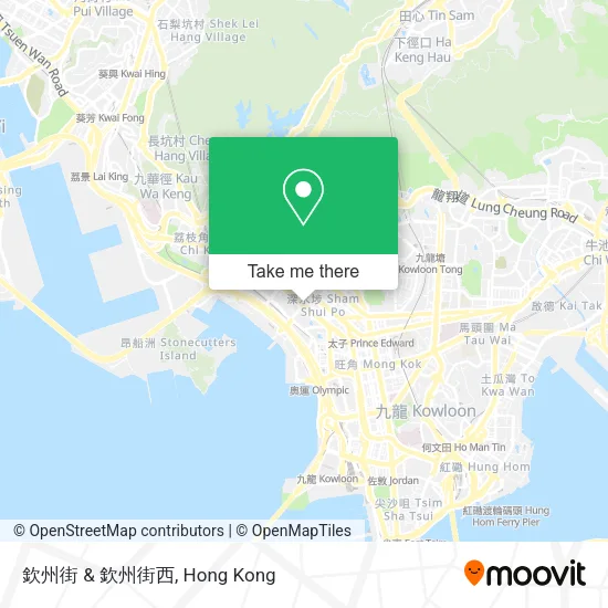 欽州街 & 欽州街西地圖