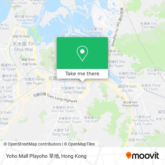 Yoho Mall Playoho 草地 map
