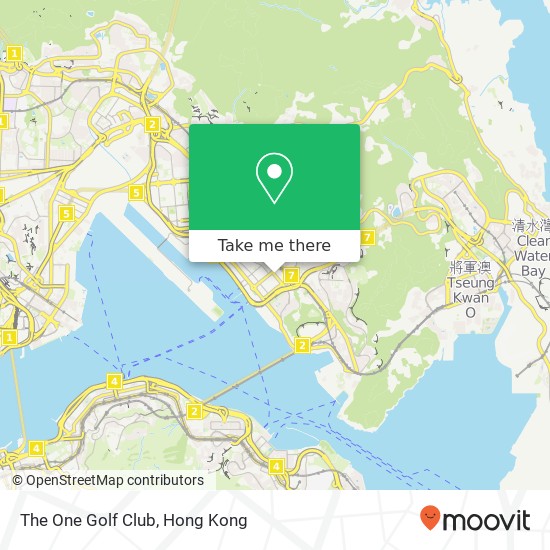 The One Golf Club map