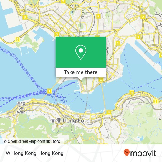 W Hong Kong map