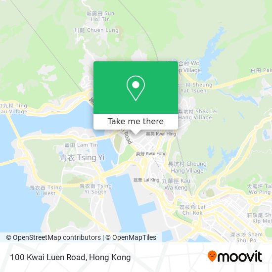 100 Kwai Luen Road map