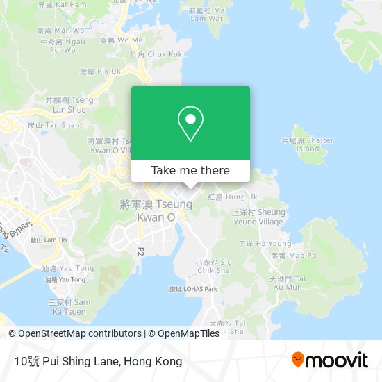 10號 Pui Shing Lane map