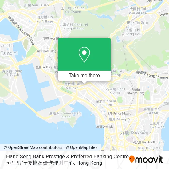 Hang Seng Bank Prestige & Preferred Banking Centre 恒生銀行優越及優進理財中心 map