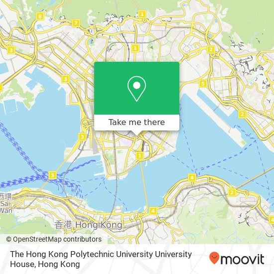 The Hong Kong Polytechnic University University House map