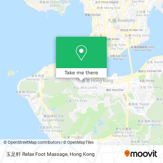 玉足軒 Relax Foot Massage map