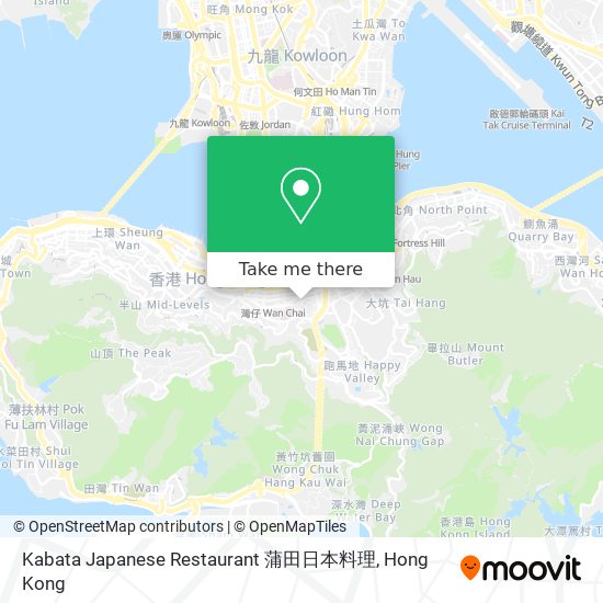 Kabata Japanese Restaurant 蒲田日本料理 map