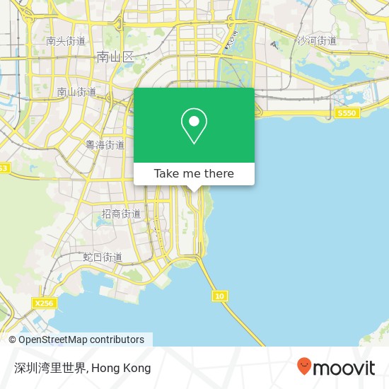 深圳湾里世界 map