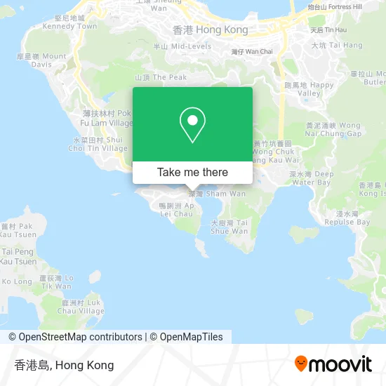 香港島 map