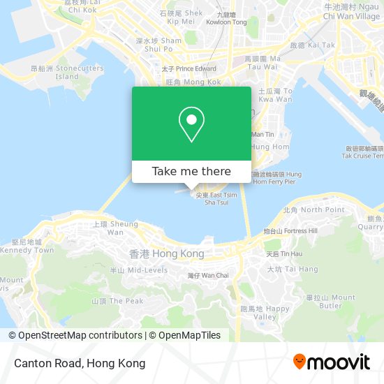Canton Road map