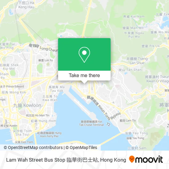 Lam Wah Street Bus Stop 臨華街巴士站 map