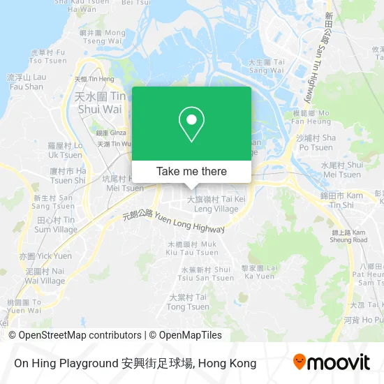 On Hing Playground 安興街足球場 map
