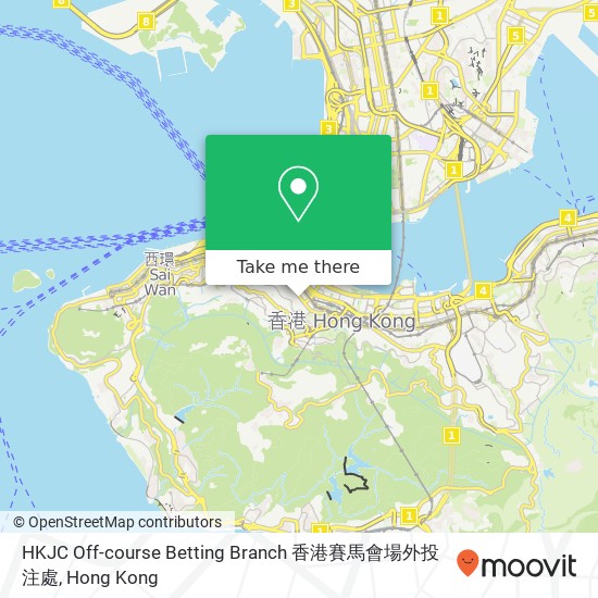 HKJC Off-course Betting Branch 香港賽馬會場外投注處 map