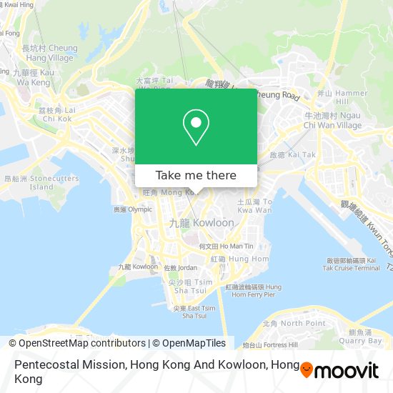 Pentecostal Mission, Hong Kong And Kowloon map