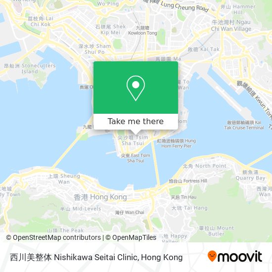 西川美整体 Nishikawa Seitai Clinic map