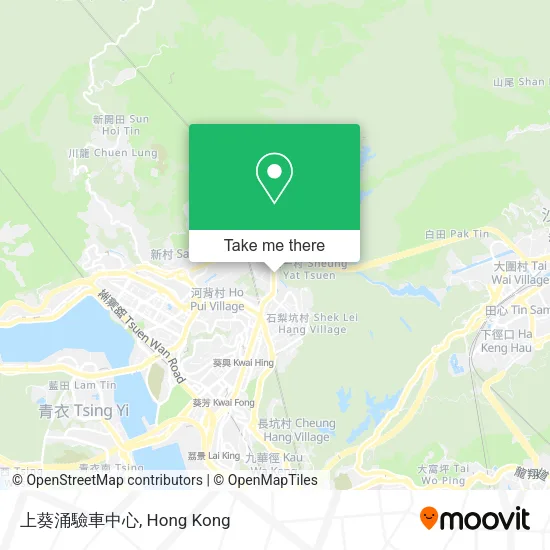 上葵涌驗車中心地圖