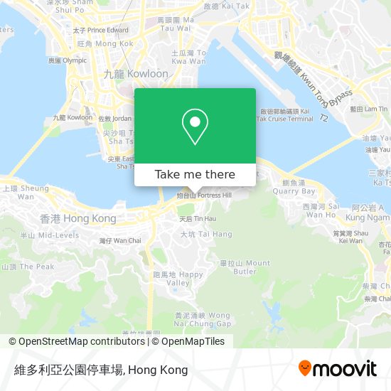 維多利亞公園停車場 map