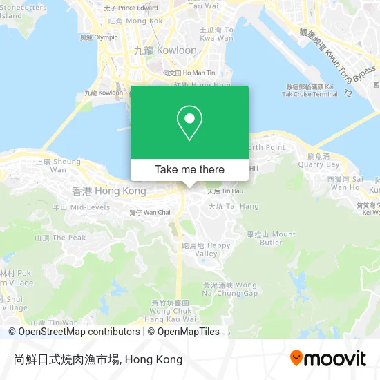 尚鮮日式燒肉漁市場地圖