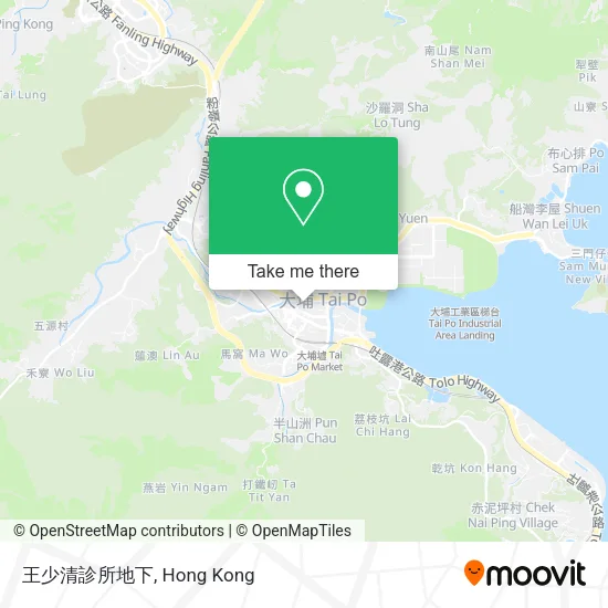 王少清診所地下地圖