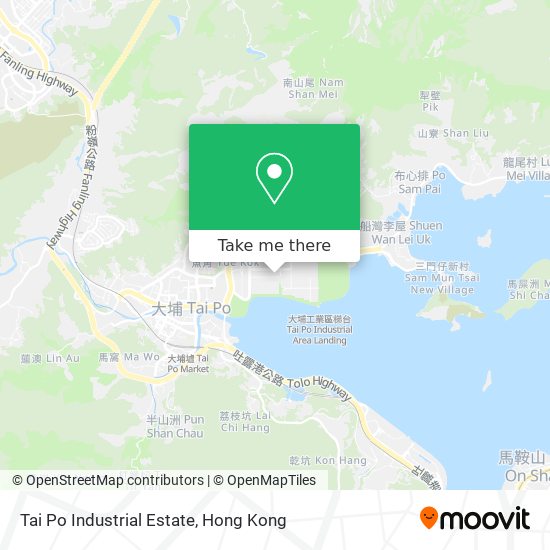 Tai Po Industrial Estate map
