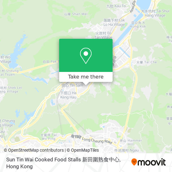 Sun Tin Wai Cooked Food Stalls 新田圍熟食中心地圖