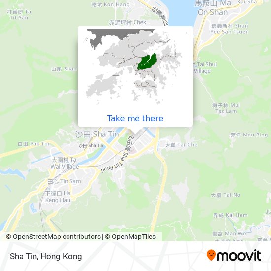 Sha Tin map