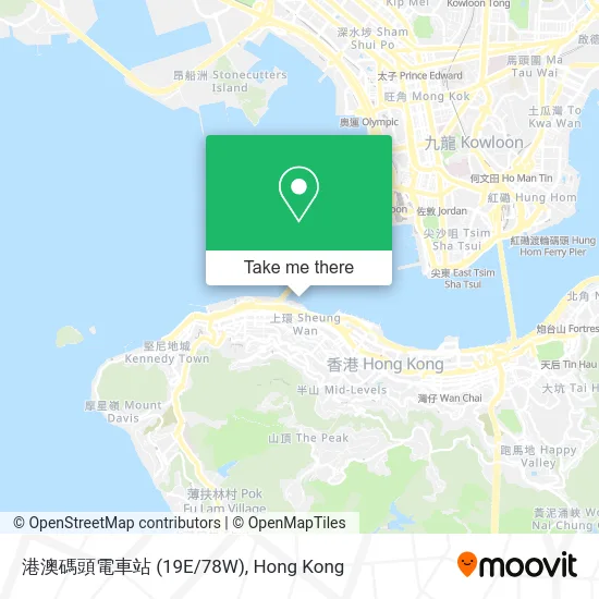港澳碼頭電車站 (19E/78W) map