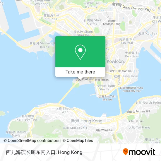 西九海滨长廊东闸入口 map