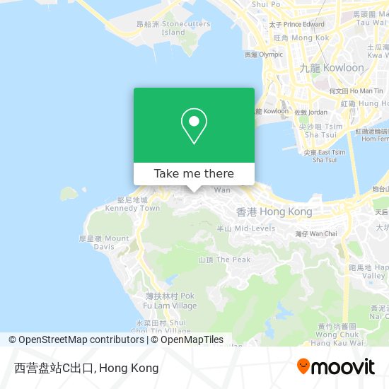 西营盘站C出口 map