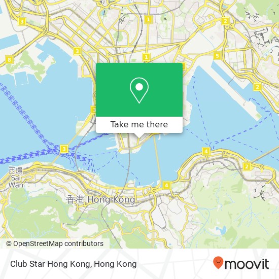 Club Star Hong Kong map