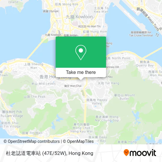 杜老誌道電車站 (47E/52W) map