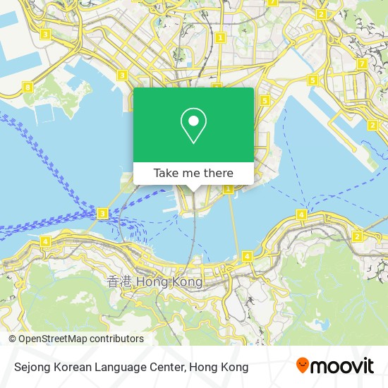Sejong Korean Language Center map