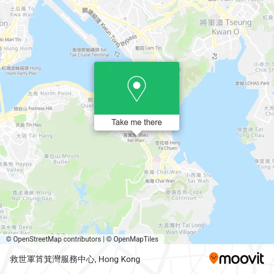 救世軍筲箕灣服務中心地圖