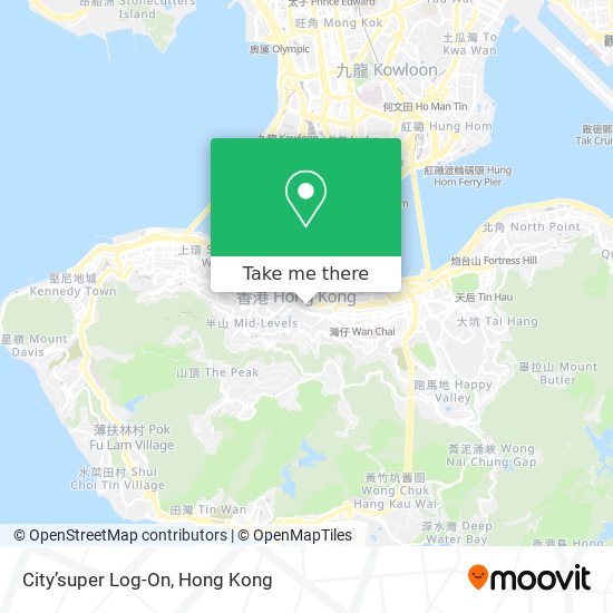 City’super Log-On map