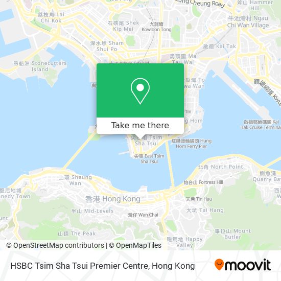 HSBC Tsim Sha Tsui  Premier Centre map