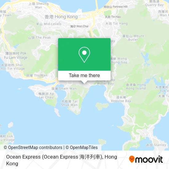 Ocean Express (Ocean Express 海洋列車)地圖