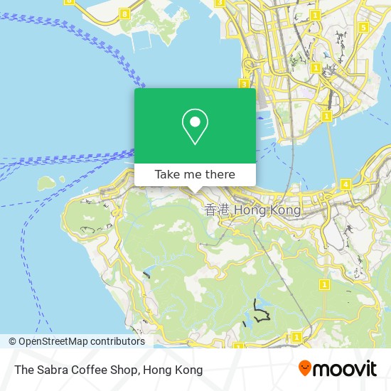 The Sabra Coffee Shop map