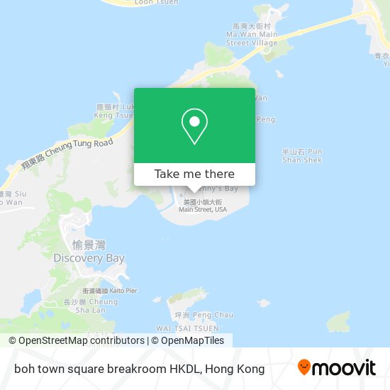 boh town square breakroom HKDL map