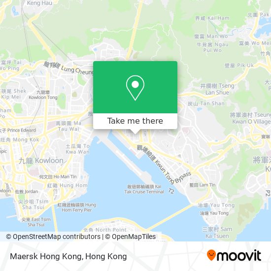 Maersk Hong Kong map