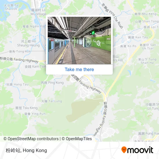 粉岭站 map