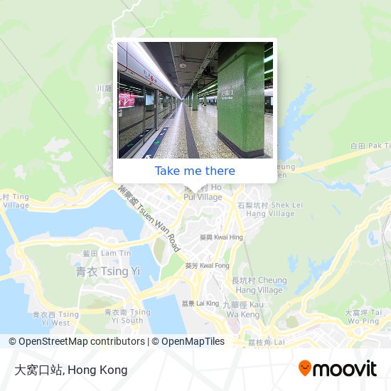大窝口站地圖