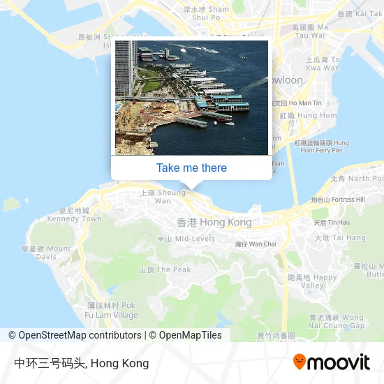 中环三号码头地圖