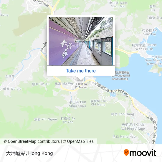 大埔墟站地圖