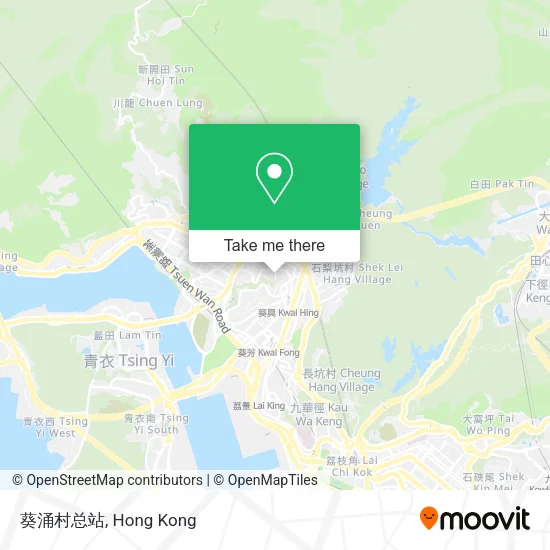 葵涌村总站地圖