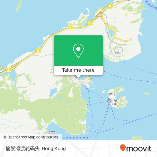 愉景湾渡轮码头 map