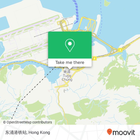 东涌港铁站 map