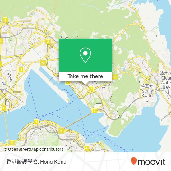 香港醫護學會 map