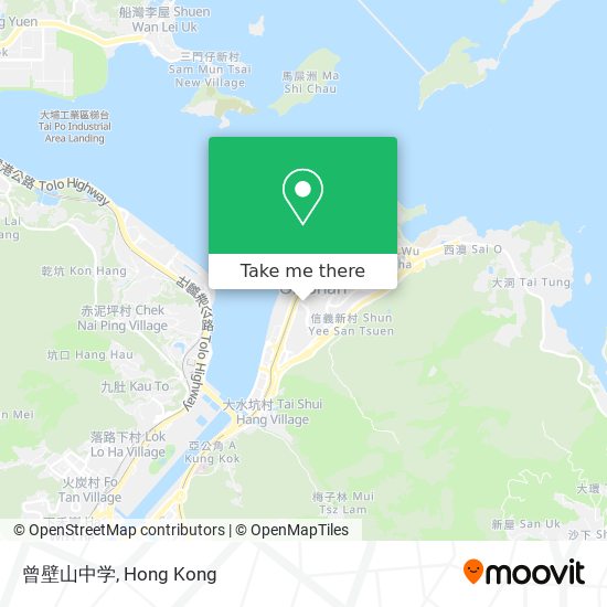 曾壁山中学 map